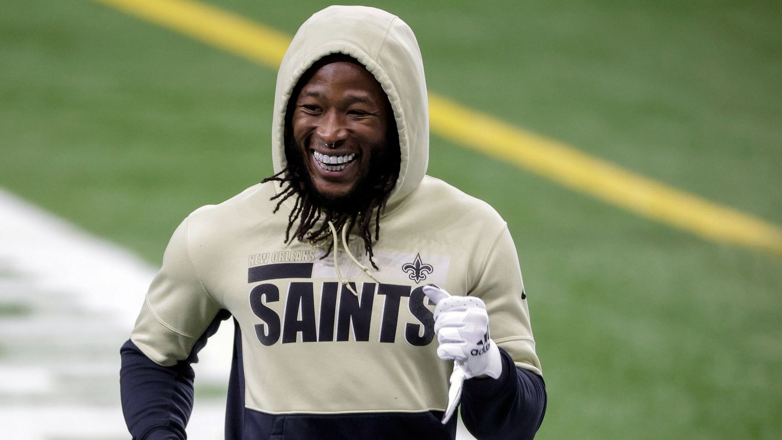 Saints' Alvin Kamara 'explosive' in return to practice. Derek