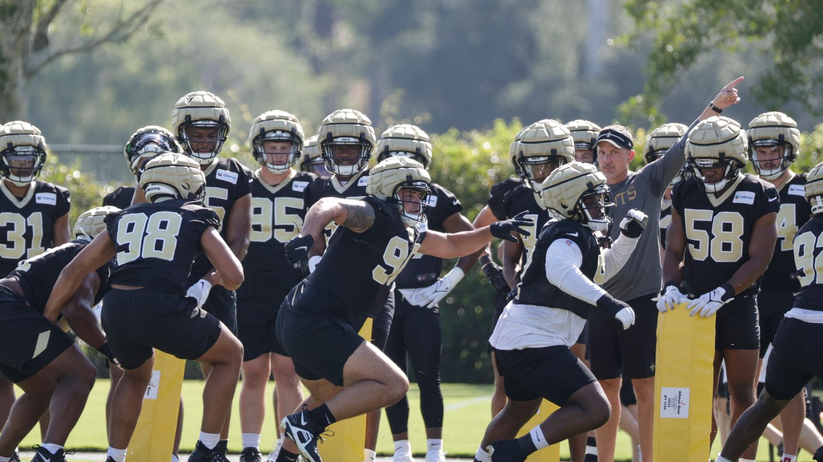 New Orleans Saints Khalen Saunders Dennis Allen