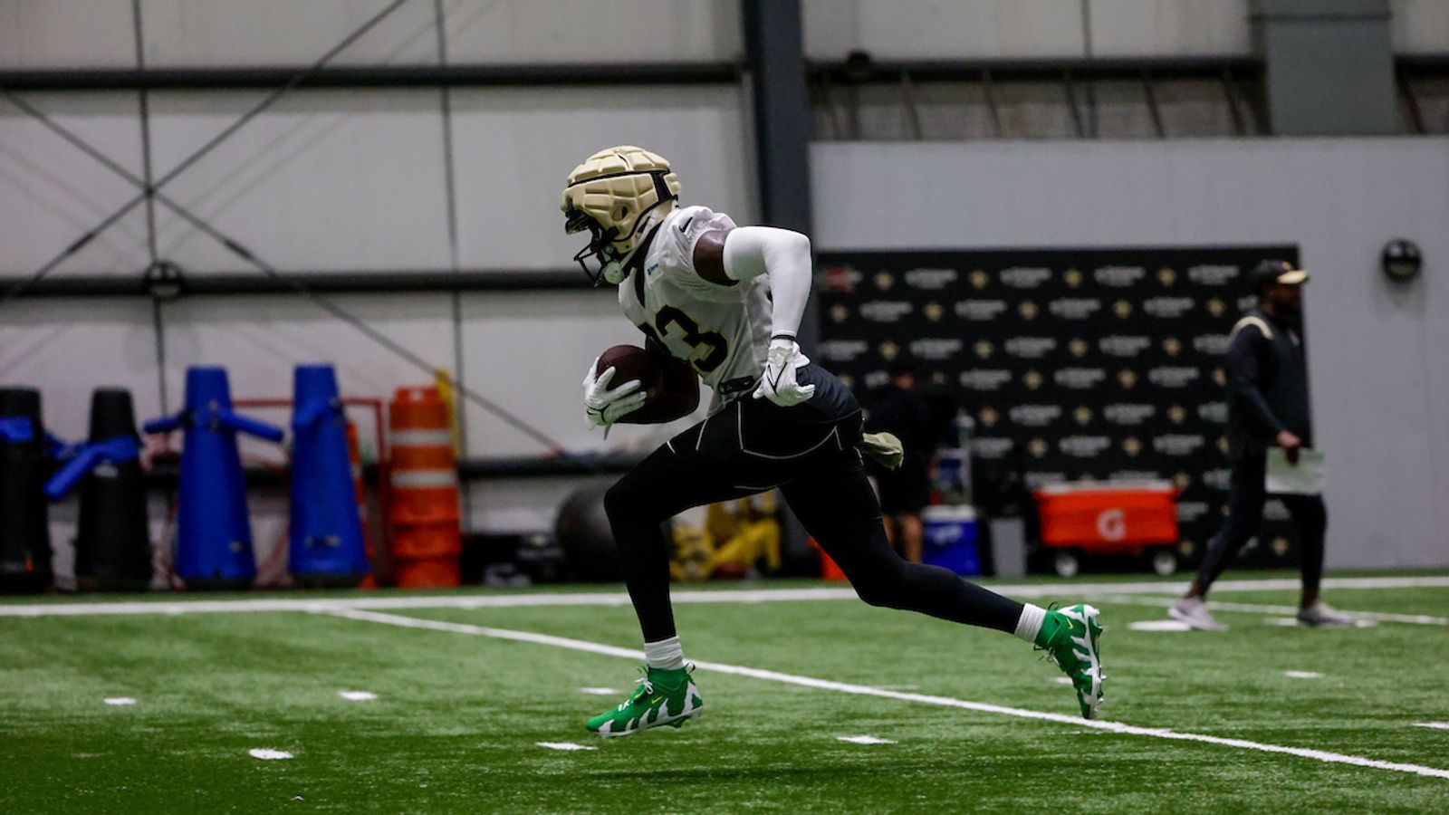 New Orleans Saints safety Smoke Monday (38) in action during an