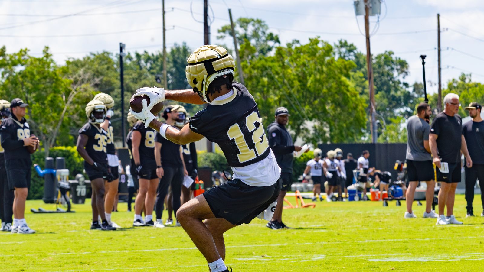 Saints OTA observations: Who stood out, play of the day, where guys are  lining up, more