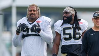 Do Cam Jordan and Demario Davis both have a clear future with the Saints? (Analysis). Photo by Stephen Lew-Imagn Images
