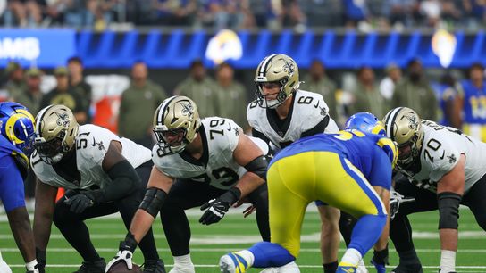 Ranking Saints needs: Why guard and punter should take center stage for a change this offseason. Photo by Kiyoshi Mio/Imagn Images