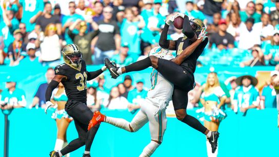 Week 13 Rundown: Saints bring theatrics late, but comeback falls short in Miami. Photo by Rich Storry-Imagn Images
