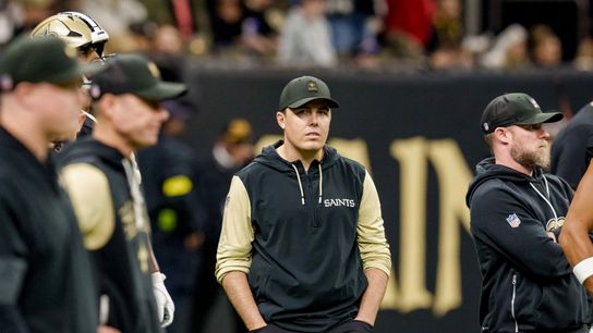 Twenty-one times over 158,432 plays and seven years: How Kellen Moore found a rare play design and tailored it to Tyler Shough and the Saints. Photo by Matthew Hinton-Imagn Images